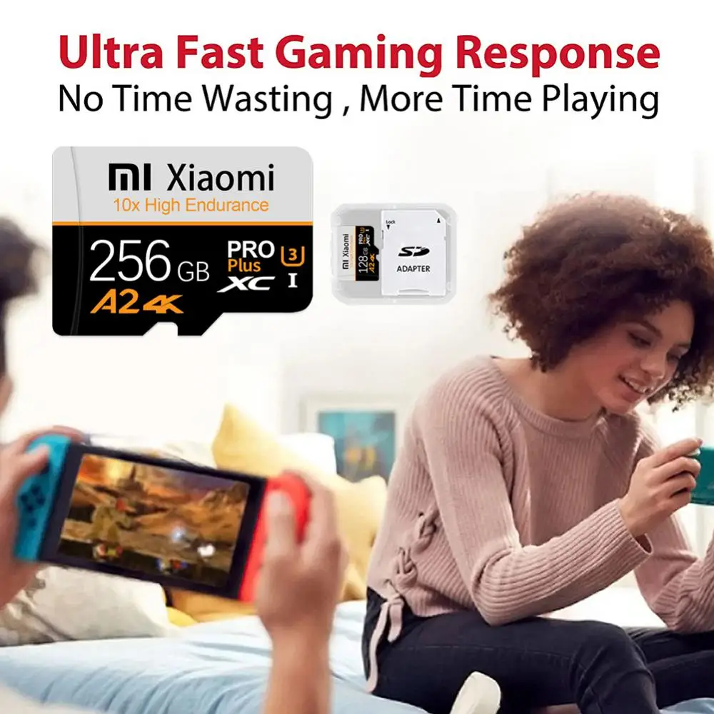 Cartão de Memória Xiaomi High Speed Micro, TF, Cartão SD, Original, 1TB, 2TB, 512GB, V60, U3, Cartão TF para Nintendo Switch, PS4, Jogo PS5