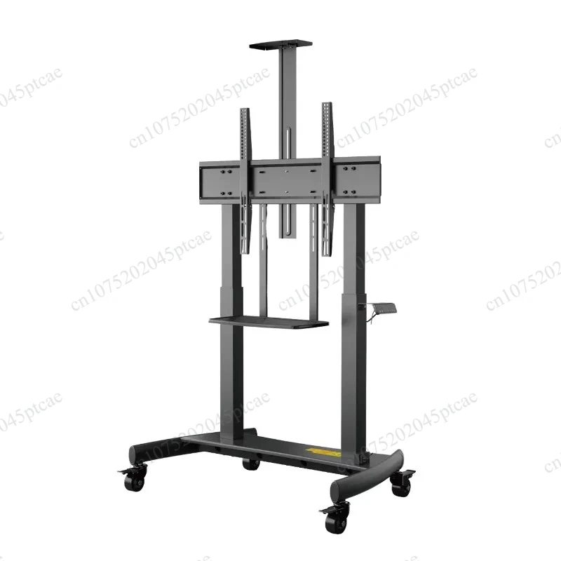 Height Adjustable Lockable Casters Portable Motorized TV Lift 2026 Customizable Modern Dual Motor Electric Floor TV Stand Mobile