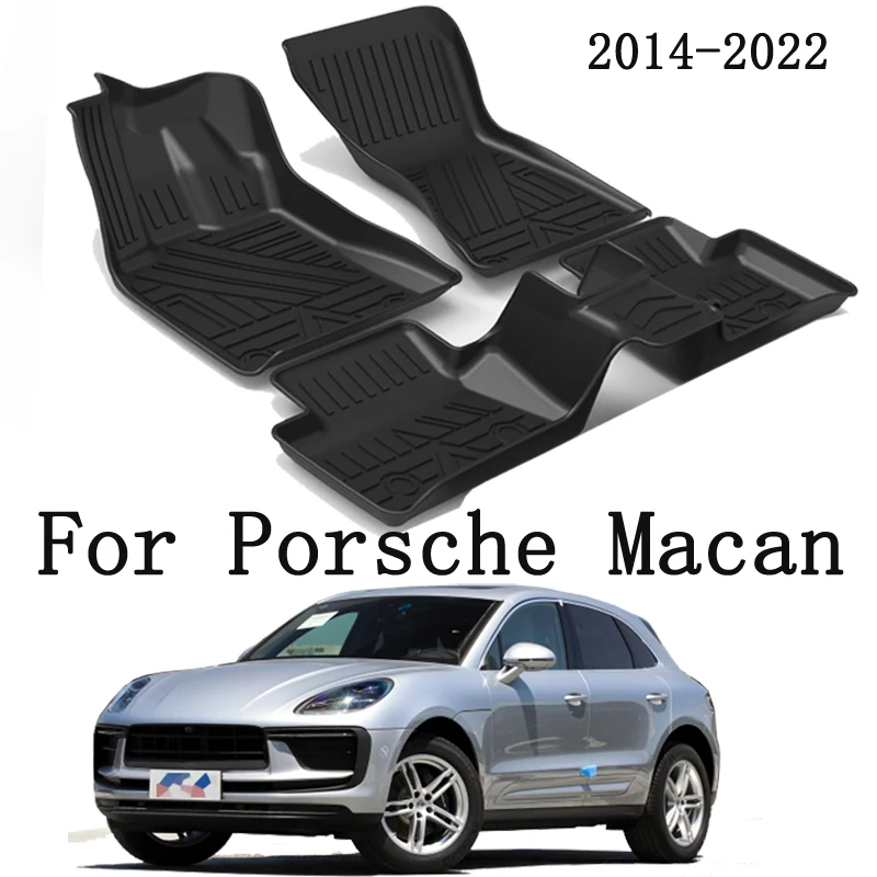 Dywaniki samochodowe LHD dla Porsche Macan 2022 2021 2019 2020 2014 TPE kierownica z lewej strony automatyczne dywaniki samochodowe akcesoria dywanowe