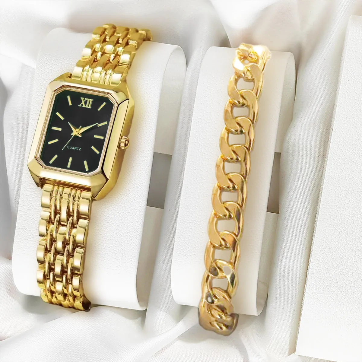 

Роскошные женские часы, модные прямоугольные женские кварцевые часы-браслет, аналоговые наручные часы Reloj Mujer, часы для девочек, подарок