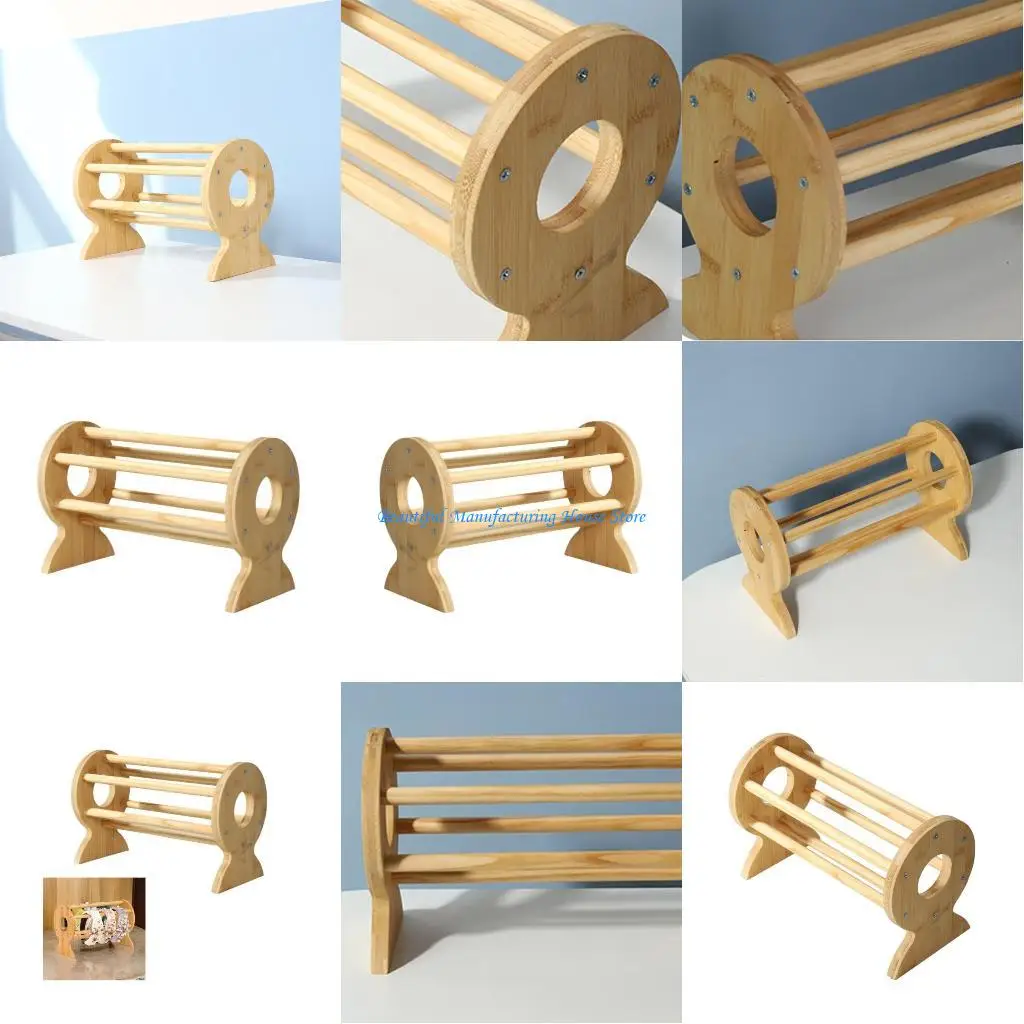 

E56A Деревянная стойка для выставки товаров ювелирных изделий Многофункциональная подставка для ювелирных изделий, идеально для