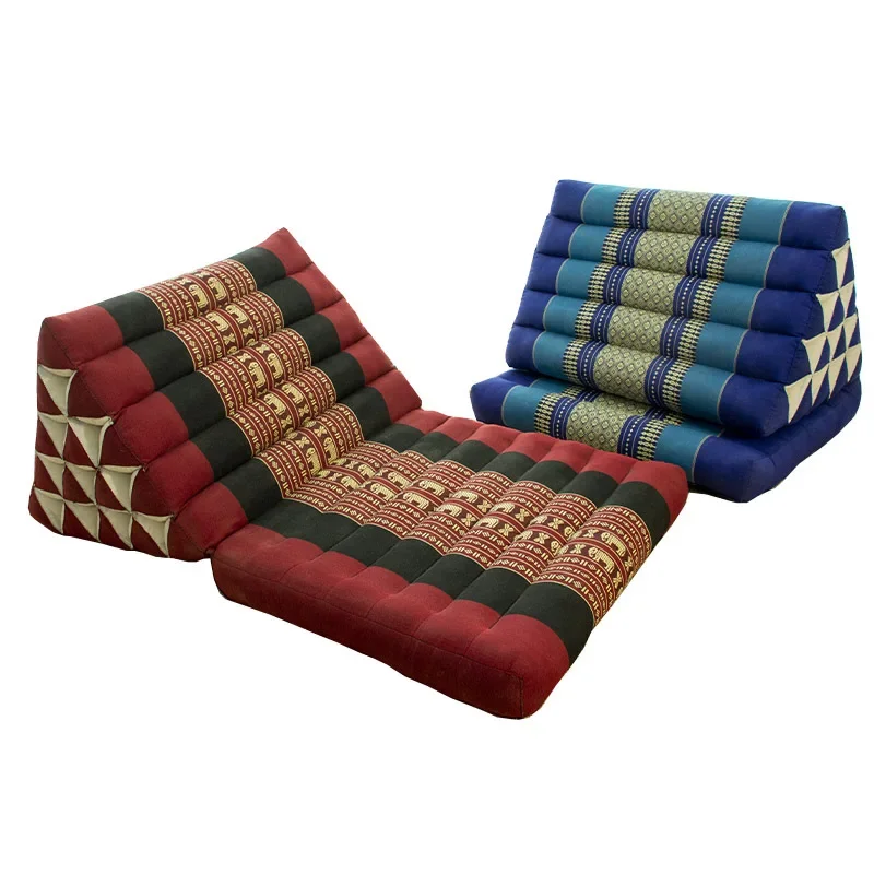 Triangular bay window cushion South East Asia floor mattress sleeping cushion waist rest Thai tatami sofa waist cushion