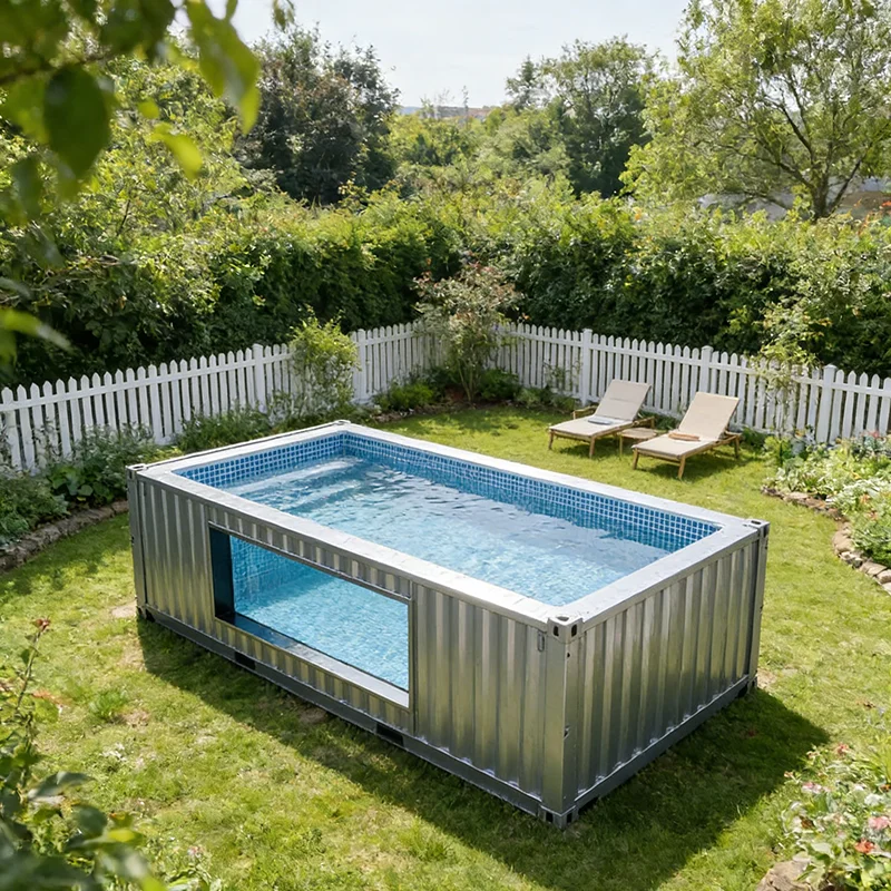 Modular Container Swimming Pool Project | Prefab Above Ground Pool for Resort Hotel Family Use