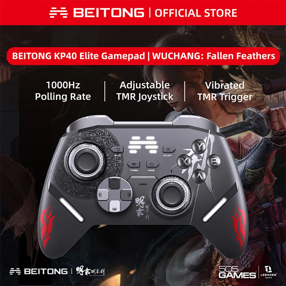 

BEITONG WUCHANG Fallen Feathers KP40 Elite Gaming Controller 2000Hz NearLink TMR Joystick for NS PC Steam Bluetooth Gamepad