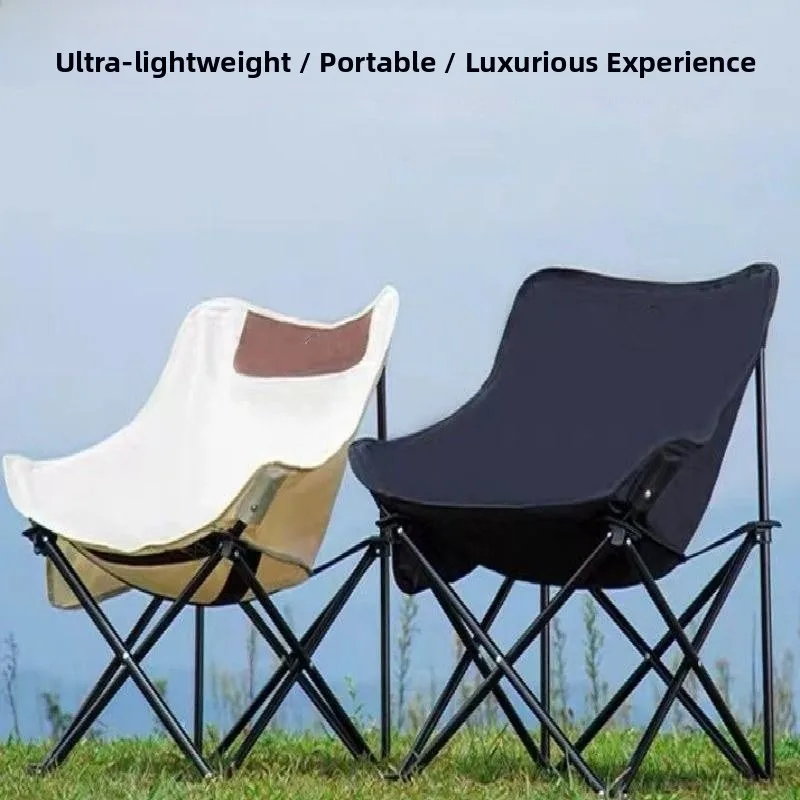 

Уличное кресло-луна для пикника, для студентов-художников, походный стул, снаряжение для велоспорта, светоотражающие наклейки, Весна 2026