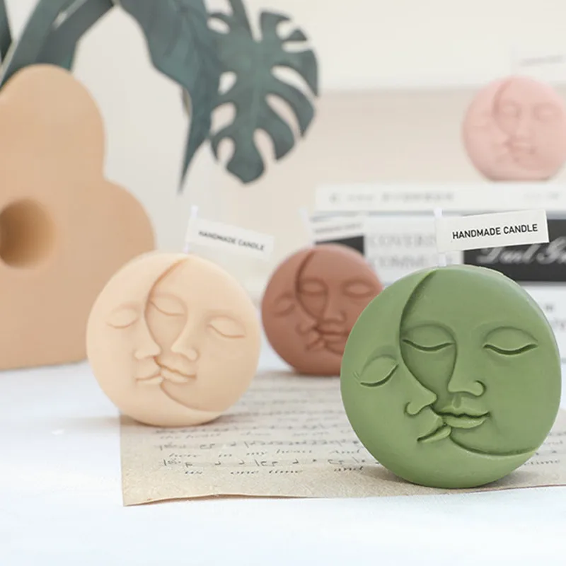 

Simple Style Face Candle Silicone Mold DIY Handmade Soap Gypsum Candle Jewelry Craft Mold Candle Making Supplies Home Decor