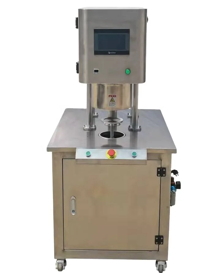 Automatic Tin Can Vacuuming Nitrogen Flushing Sealing Machine