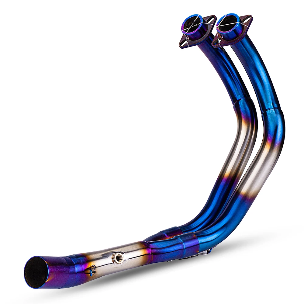 

STLF For MT07 FZ07 XSR700 2014-2024 Motorcycle Stainless Exhaust Modify Front Header Pipe 51mm Interface Slip on Tube Escape