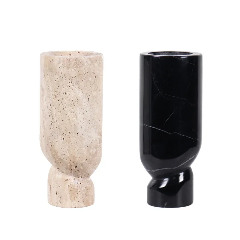 Marble vase ornament villa living room entrance TV cabinet decoration flower utensils soft home