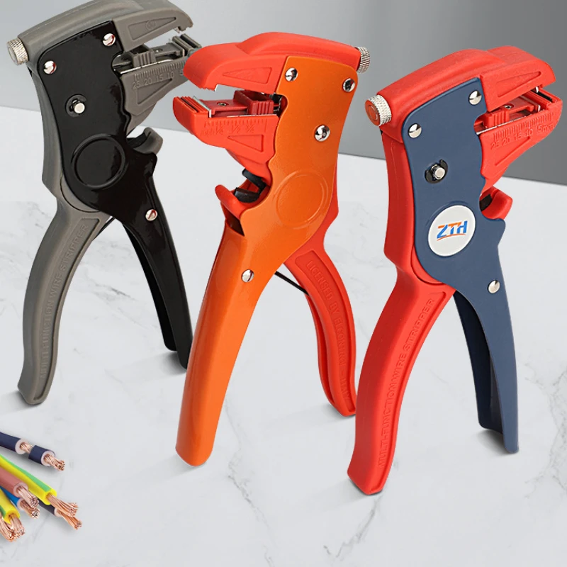 Carbon Steel Electrician Stripping Pliers Portable Multifunctional Eagle Beak Wire Stripper Hand Tools Cable Peeler Adjustable