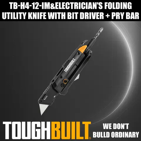 ToughBuilt TB-H4-12-IM 다기능 접이식 유틸리티 나이프 휴대용 커터 박스 오프너 수공구 액세서리