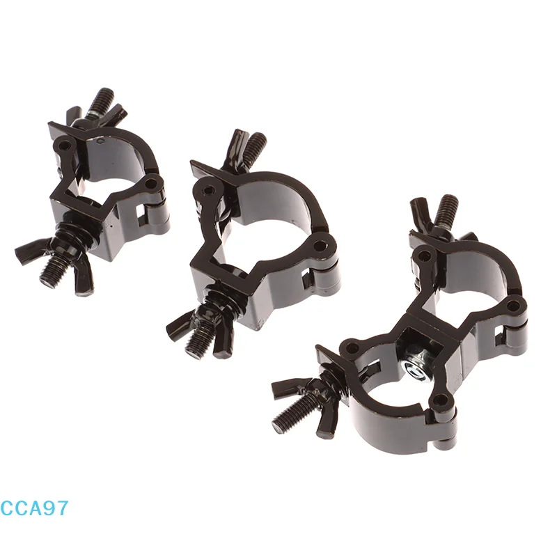 Pince pivotante en aluminium pour échafaudage, crochet pour lumières de scène, Tube de coupleur à boucle simple/Double anneau 18 - 52MM pour un chargement maximum 100kg