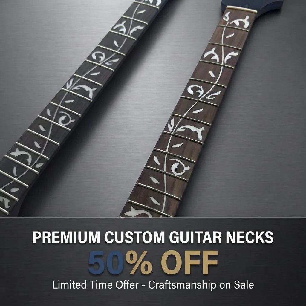 High Quality ST Style Guitar Neck 22 Fret Tree of Life Fingerboard Black Electric Guitar Replacement Part for Guitar - view 2