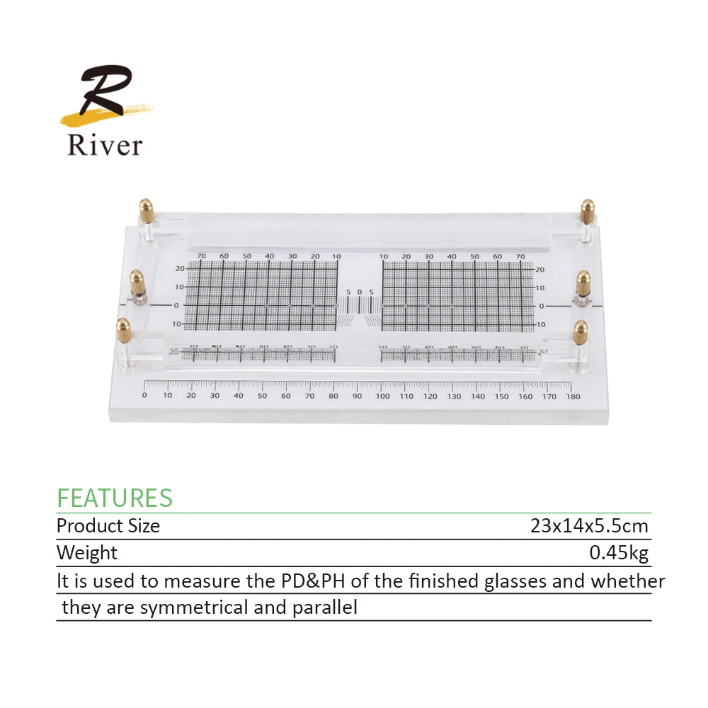 Certified Quality Ophthalmic Equipment Frame Parallel Measuring Instrument LY-16T for Measuring the Pd of the Finidhed Glass