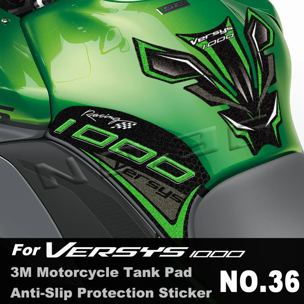 For VERSYS 1000 versys1000 SE 1000 S 2016-2023 3M Motorcycle Tank Pad Sticker Anti-slip Decal Protection Accessories