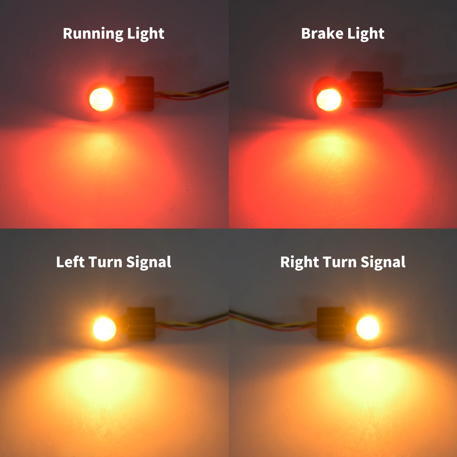 Universal Motorcycle Mini LED Turn Signal Brake Light Running Lamp For Harley Sportster XL 1200 Touring Dyna Softail For Honda images - 6