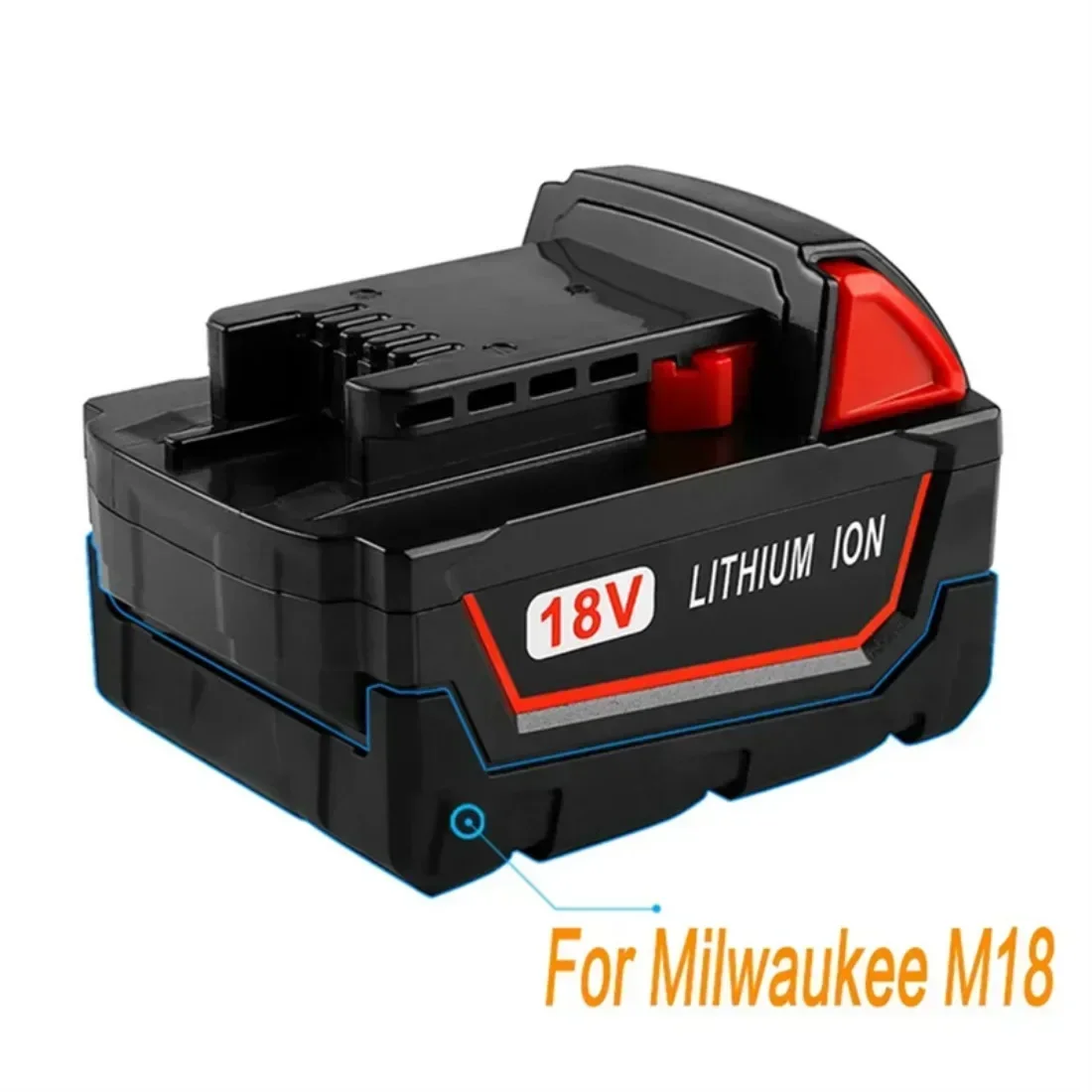 Li-Ion Battery for Milwaukee M18 M18B6 18V XC 6Ah Tool Battery 48-11-1860 / Charger Rechargeable Lithium Battery