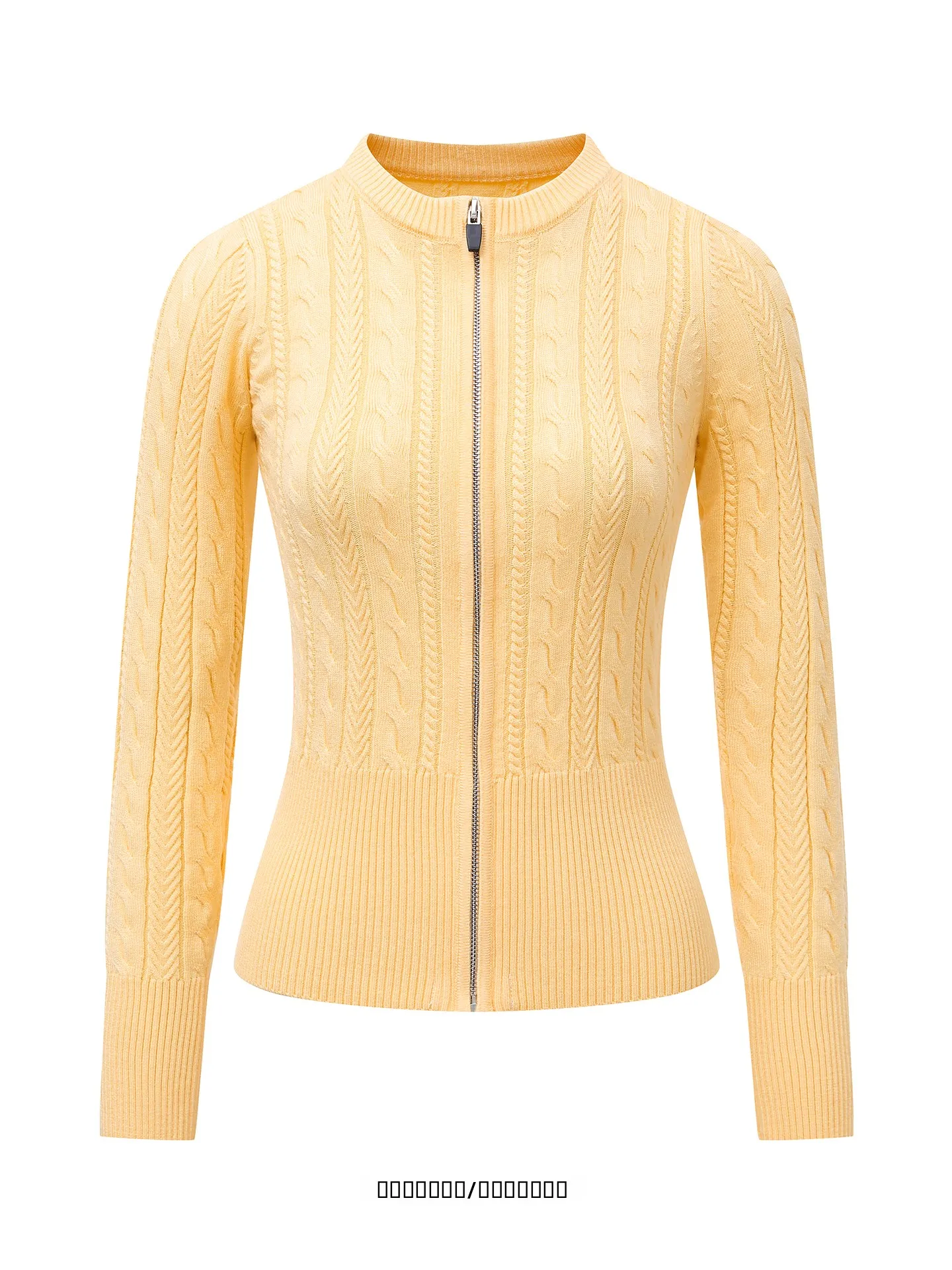 

from Initial Dr Vintage Color Zipper Slim Fit Street Knitted Sweet Spicy Casual Open Cardigan Sweater