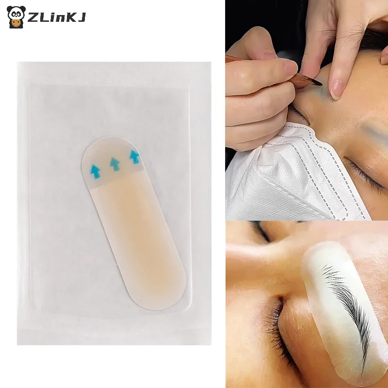 

▶10/20/30/50Pcs Permanent Eyebrow Practice Skin Makeup Tattoo Teacher Practical Sticker Beginner Adhesive Eyebrow Practice Tool