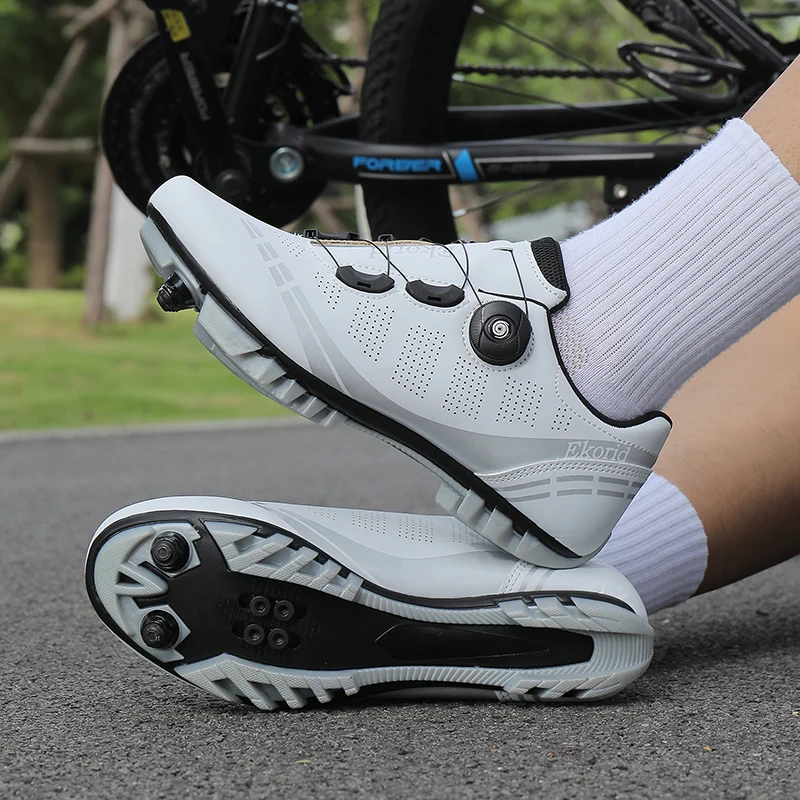 أحذية ركوب الدراجات للرجال سباق الطرق SPD المرابط أحذية رياضية لركوب الدراجات الجبلية MTB أحذية نسائية بدون قفل للتدريب على ركوب الدراجات Sho #5