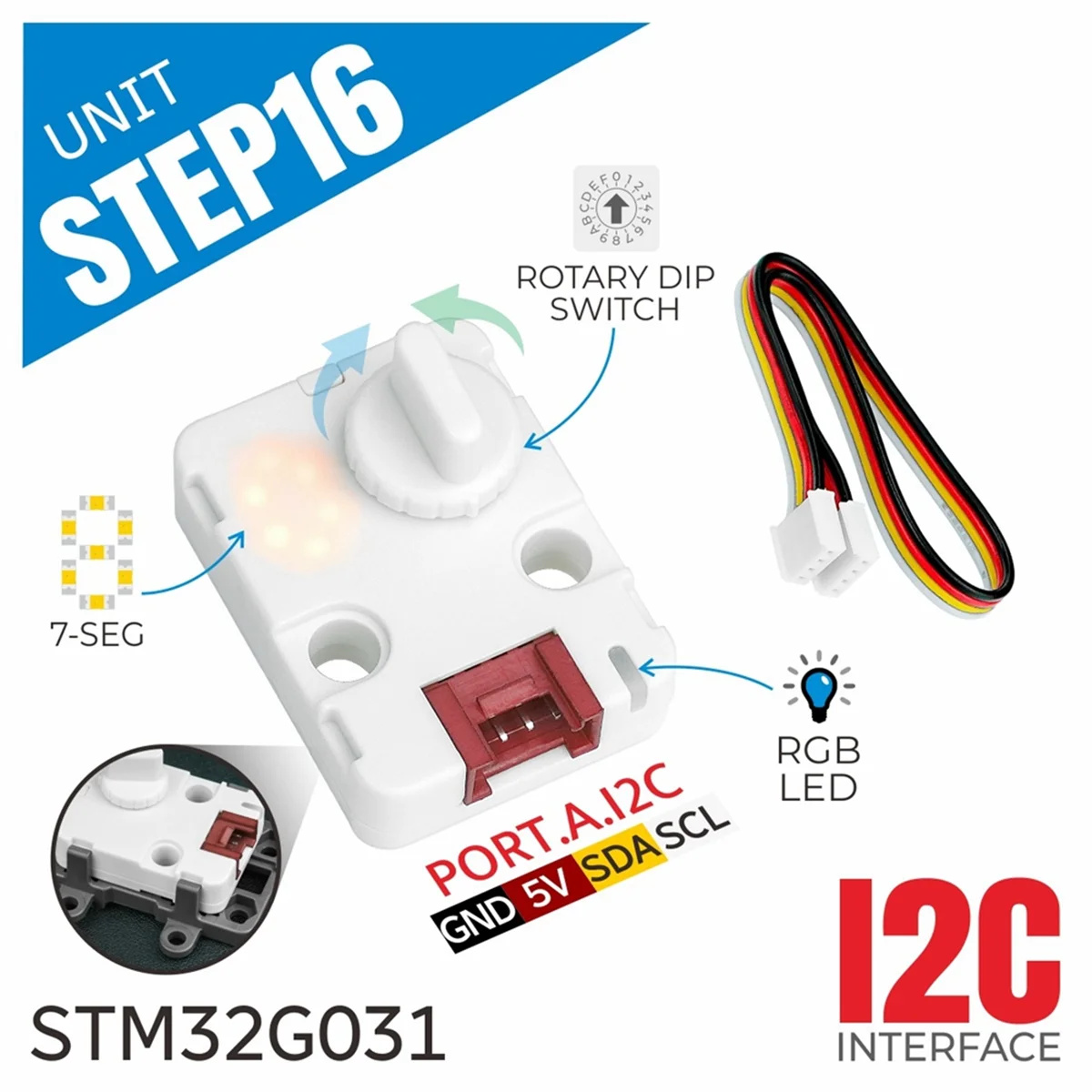 Unit Kontrol SUPER HOT Step16 Mini 16-Bit BCD Rotary Encoder GSMR-16