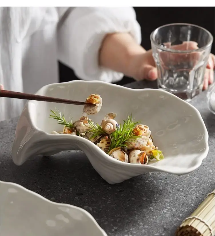 

Ceramic Oven Cutlery, Sushi Sashimi, Cold Dishes, Oyster Cutlery At Japanese Cuisine Restaurants, 9 Inch