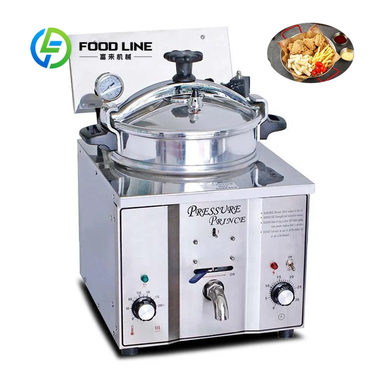 آلة مقلاة الدجاج السريعة التجارية ذات الأداء المستقر للبيع الساخن #2