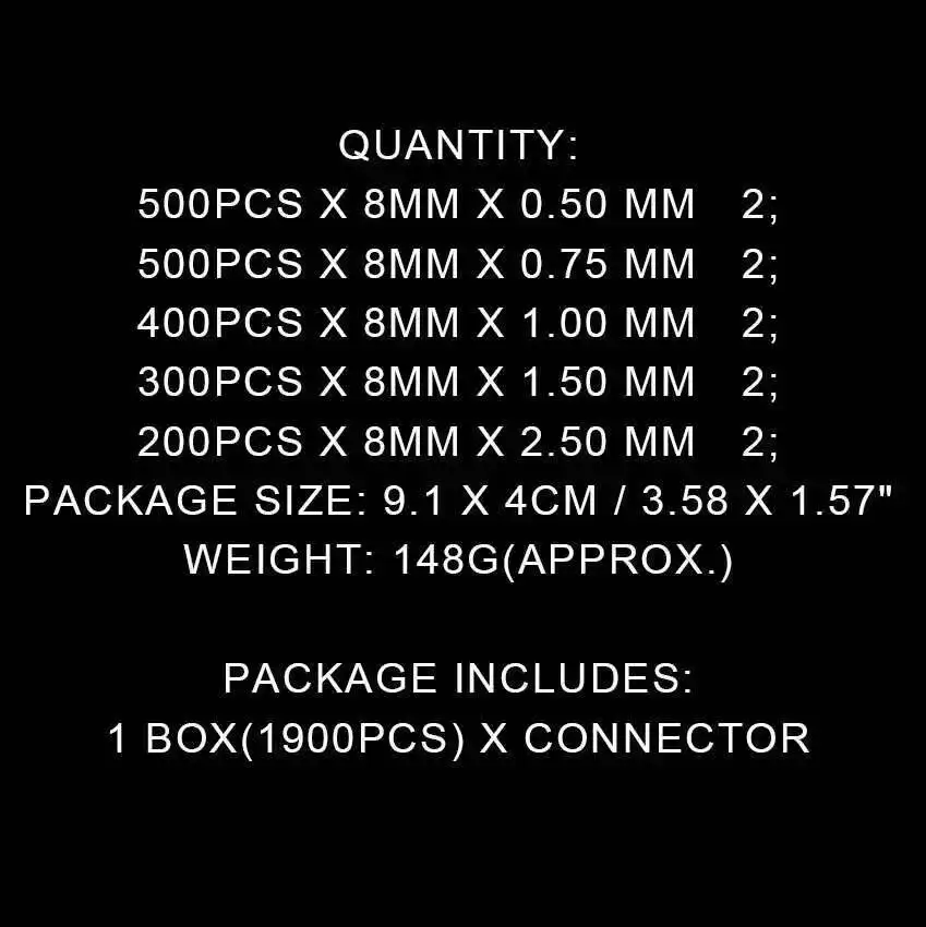 1900pcs/Box 5 Models Cord Insulated Terminals Ferrules Terminal Block Cord End Wire Crimp Sleeves Terminal Assortment Kit