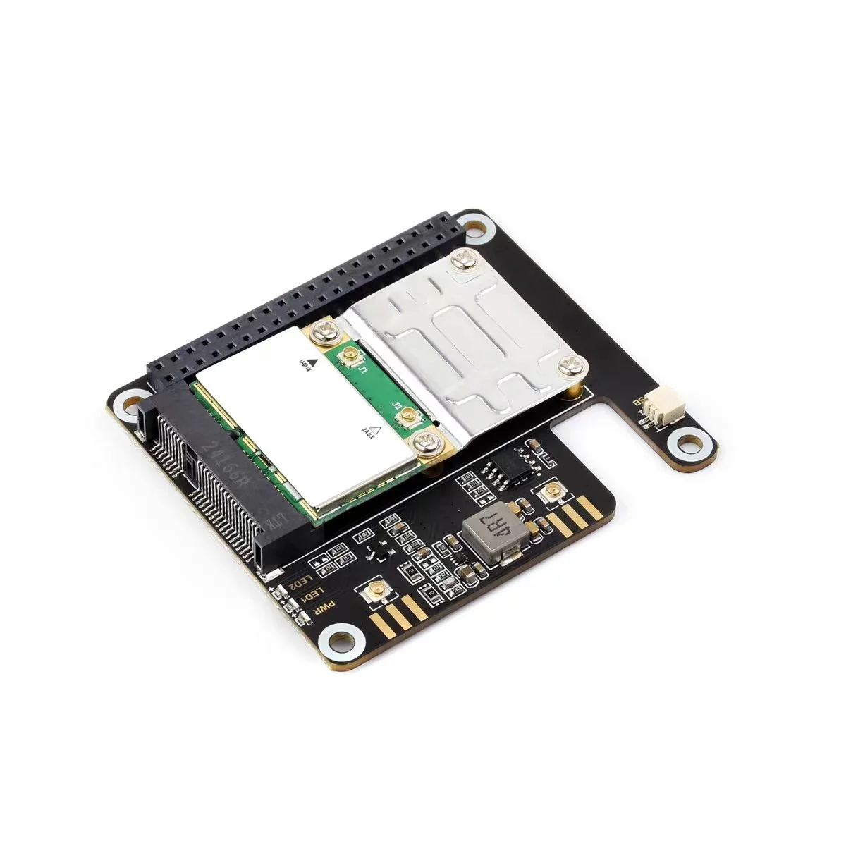 Micro Snow Raspberry Pi 5 PCIe to MiniPCIe Wireless Network Card/AI Module Expansion Board Drive Free Plug and Play