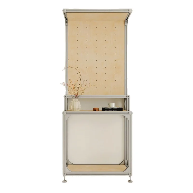 Ocean plate multi-layer fish tank storage rack, household birch commercial display rack