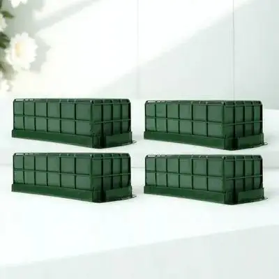 4 قطعة الطين زهرة مستطيلة لتقوم بها بنفسك أداة ترتيب الأزهار لحفل زفاف ديكور المنزل لوازم تغليف الزهور المجففة #1