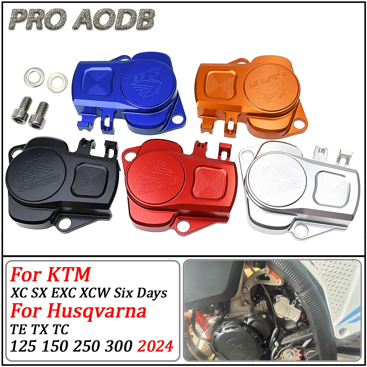 

2024 Motorcycle Dirt Bike Accessories CNC Carburetor Solenoid Valves Protective Cover For KTM SX XC EXC CKD XC-W125 250 300 MOTO