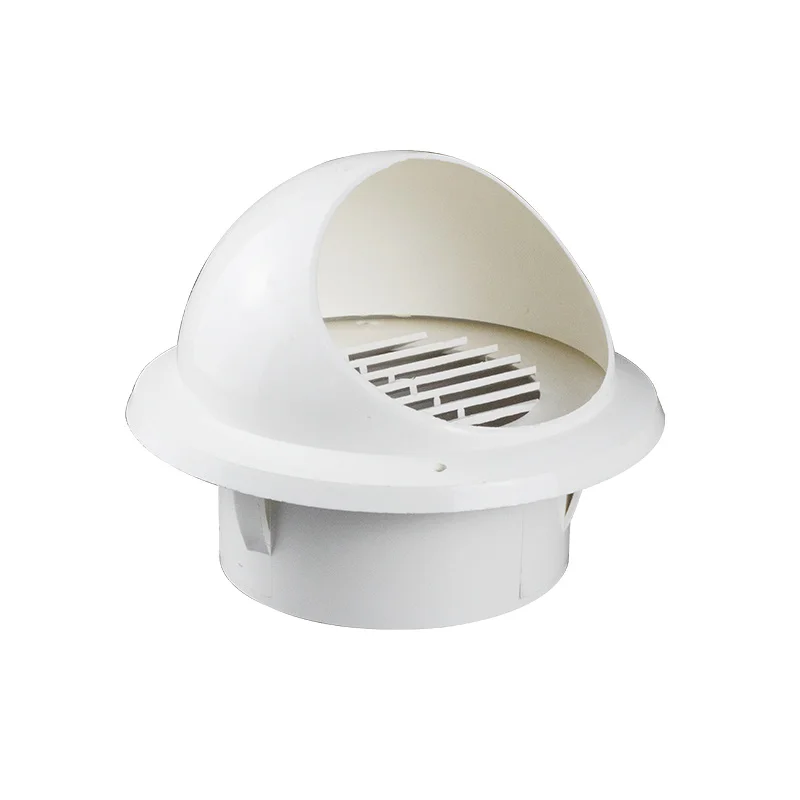 Grille de Ventilation murale ronde en PVC, Grille de Ventilation de plafond, couvercle de sortie de chauffage et de refroidissement, capuchon de Ventilation étanche