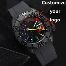 Customized SKX007 luxury men's waterproof 100 meter sapphire mirror NH36 movement   for watches Stainless Steel Case