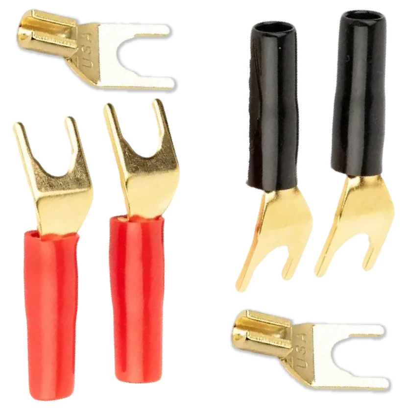 

Кабельные клеммы питания, разъемы, камертон, беспаечный Y-образный штекер типа «банан»