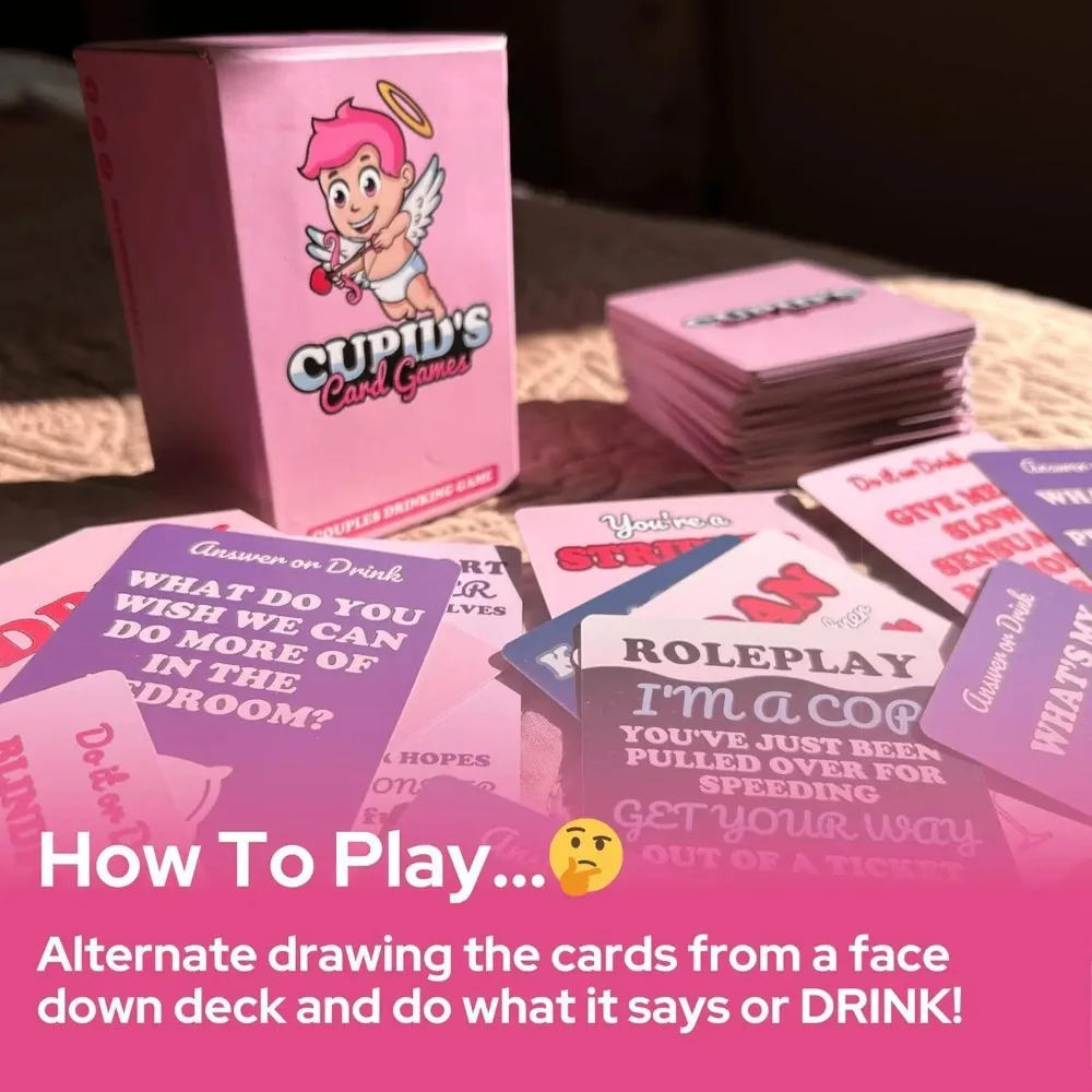 New Cupid Card Game Couples Drinking Game for Adult Dating Nights Bedroom Game for Male and Female Pairs Valentine's Day Gift - view 3