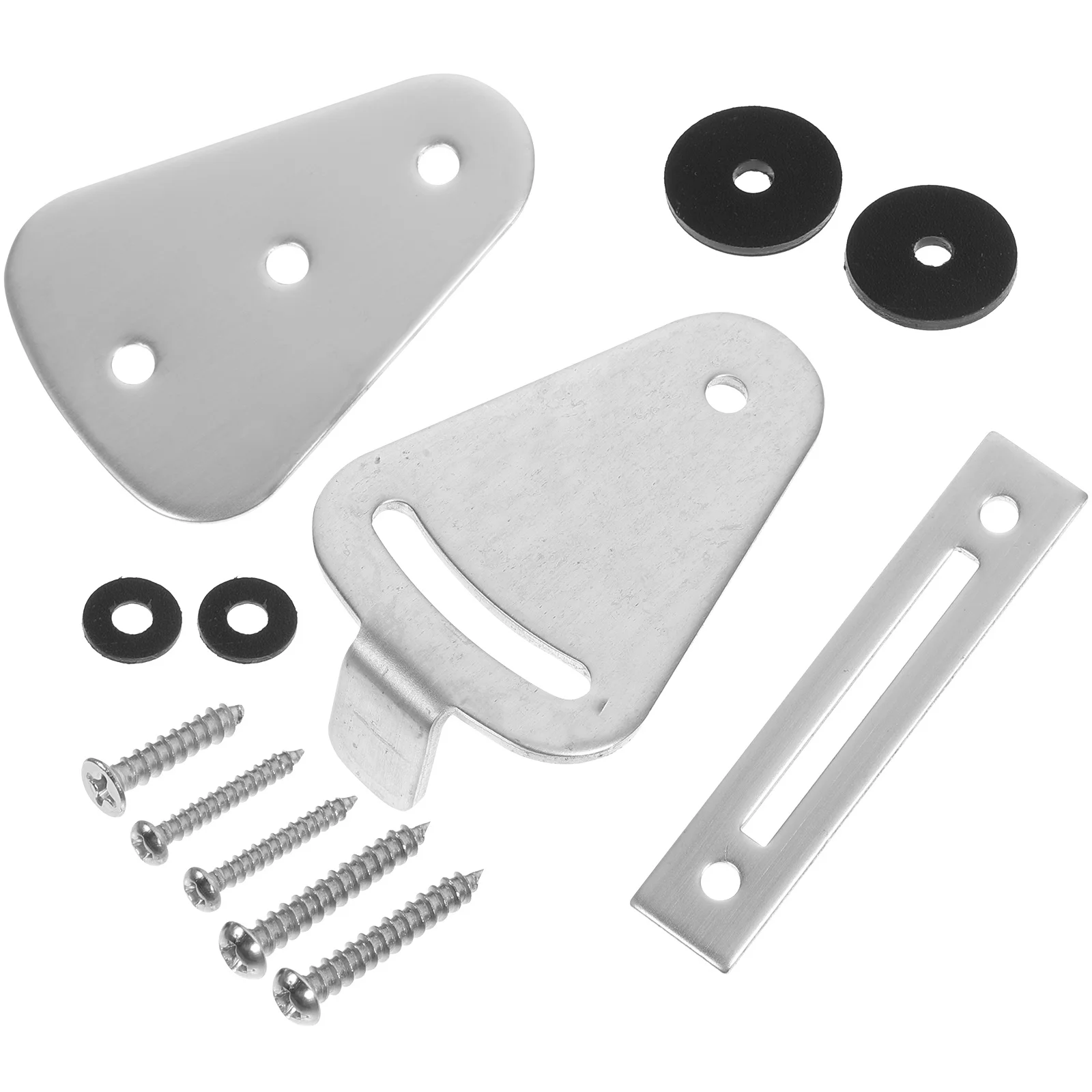 

1Set Stainless Steel Door Lock Barn Sliding Gate Latch Safe Reliable High Strength Core Elegant Home Design Gate Lock