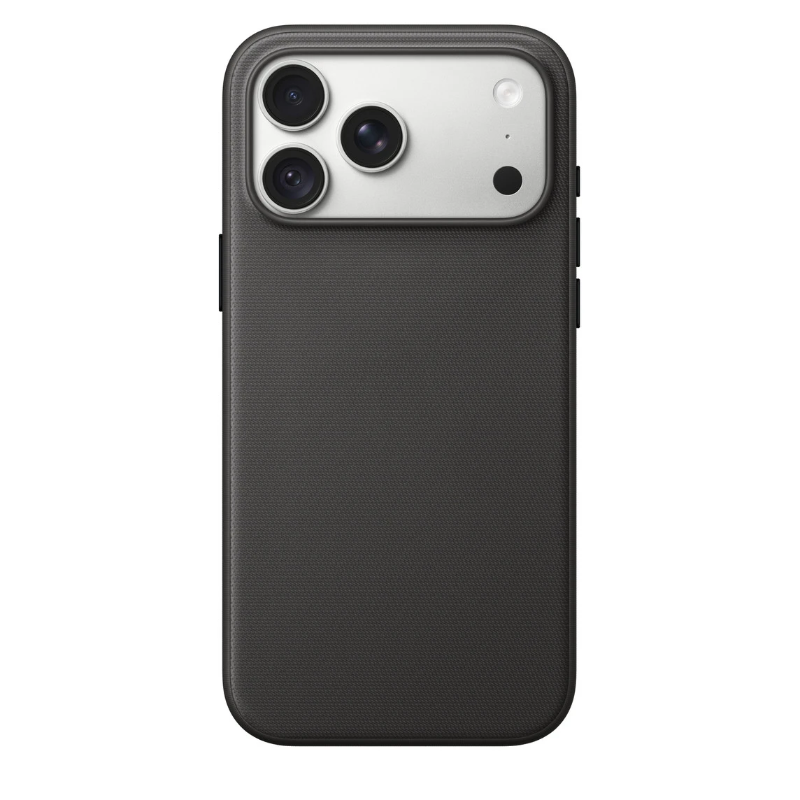 Technologiczne, tkane etui na telefon z magnetycznym zamknięciem, przeznaczone dla modelu 18 Pro Max. Zapewnia pełne ochronę aparatu, jest odporne na zarysowania, wykonane z tkaniny. Dostępne w wielu kolorach. — zdjęcie produktu 2