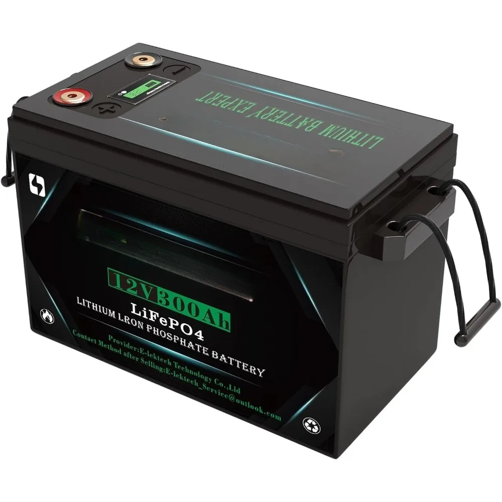 

12V 300Ah LiFePO4 Lithium Battery (Small Size), Built-in 200A BMS, 4000-10000 Cycles, Low Temperature Cut Off Lithium Battery