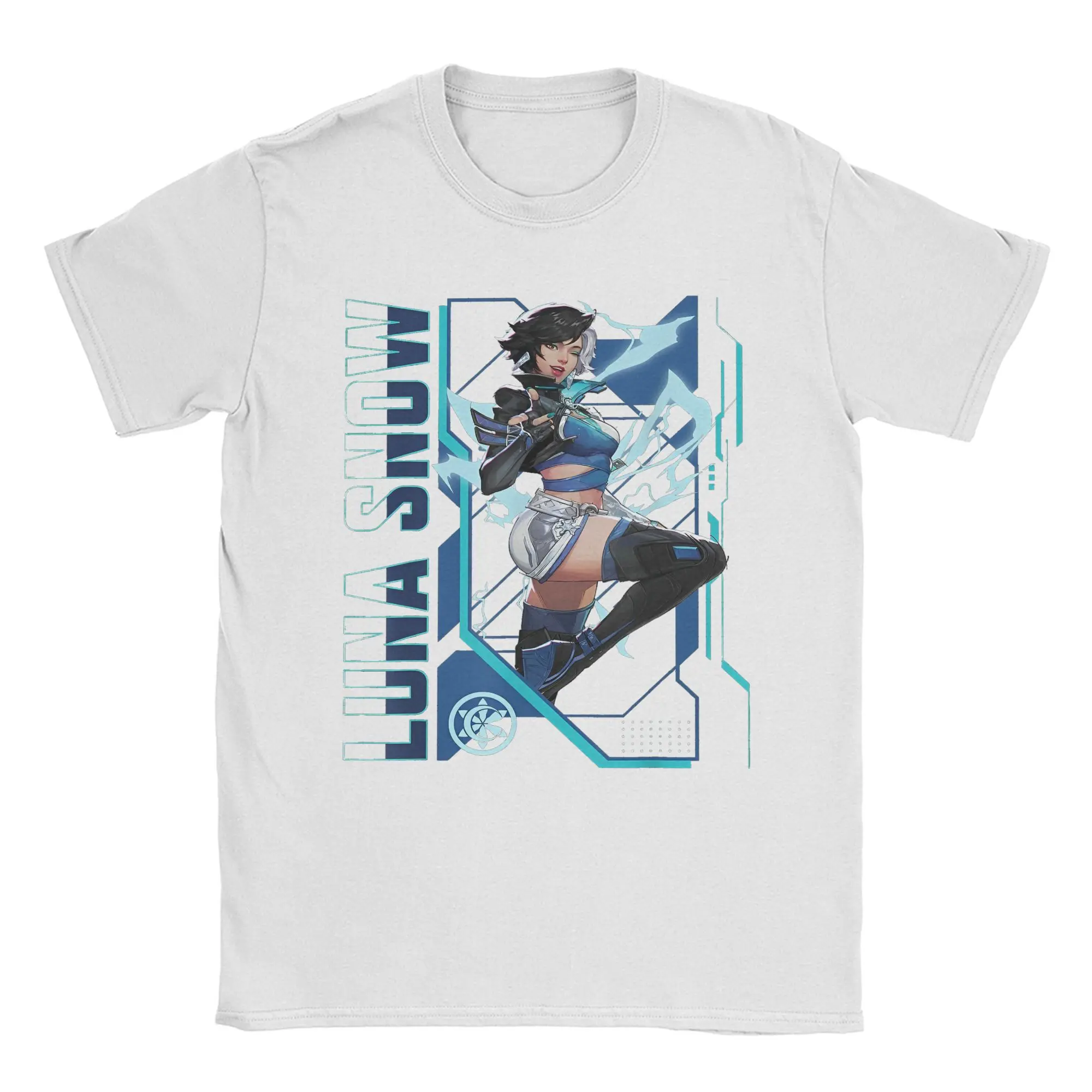 

Marvel-Rivals Gamerverse PVP Luna Snow Men T Shirts Video Game Vintage Tees Short Sleeve Round Collar T-Shirts Cotton Gift Tops