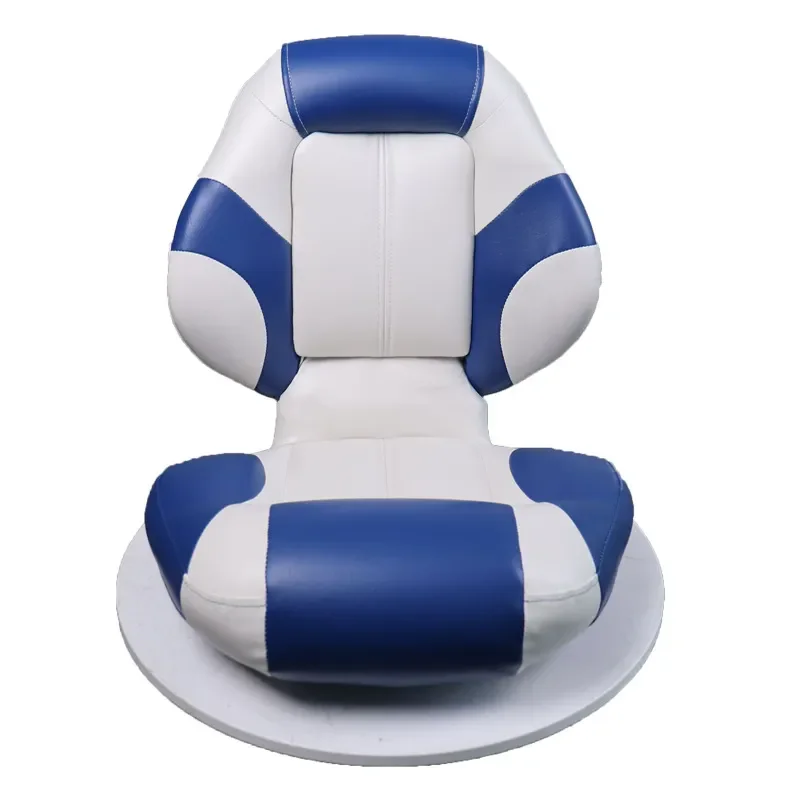 Waterproof PU Leather Marine Boat Seat Folding Low Back Single Chair for Yacht Fishing Ship Luya Vehicle Cushion Comfortable