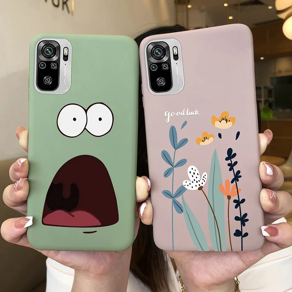 For Xiaomi Redmi Note 10 Pro Max Case Cute Fashion Heart Avocado Soft Silicone Cover For Redmi Note 10S Note 10 S Note10 Fundas