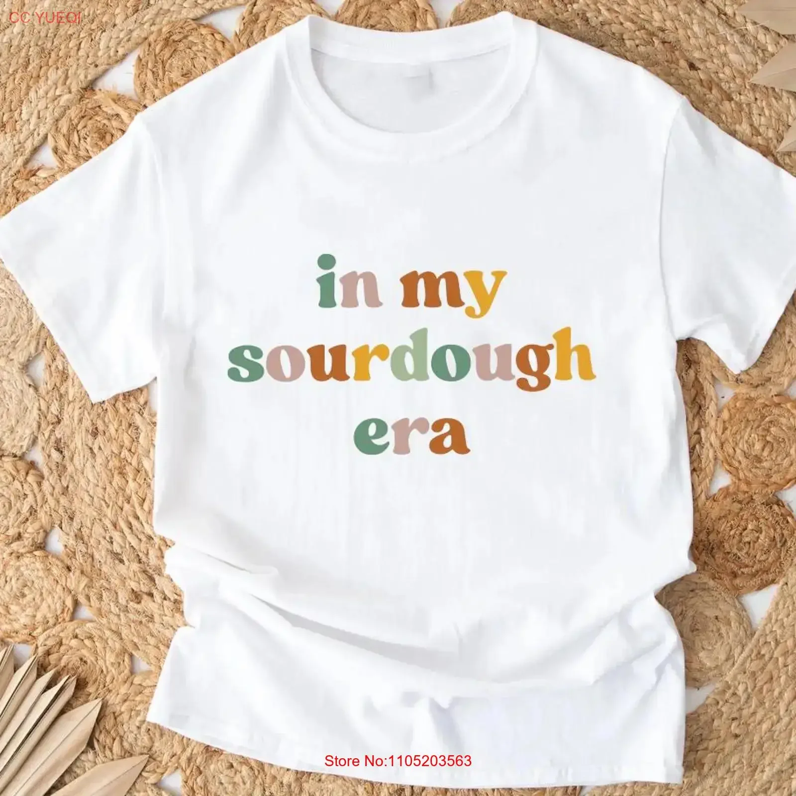In My Sourdough Era T Shirt Starter for Her Homestead Baker Mom Bread Lover vintage Washed designer clothes graphic