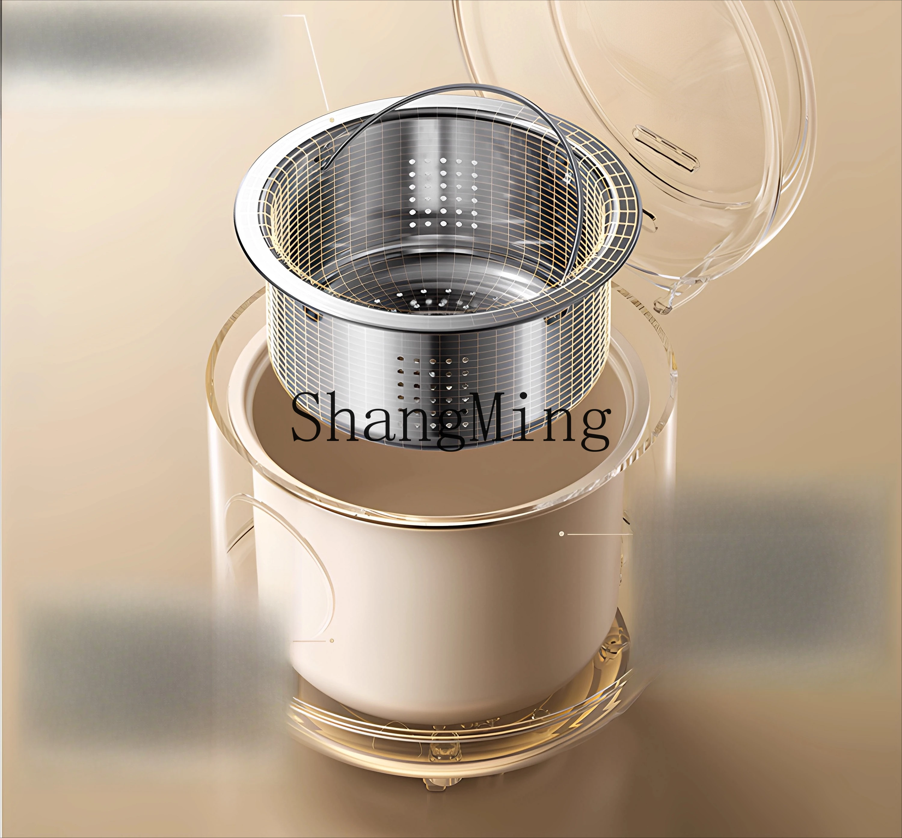 SM طباخ صحي متعدد الوظائف سهل التشغيل جهاز طهي الأرز الصغير ماكينة طهي منزلية جديدة