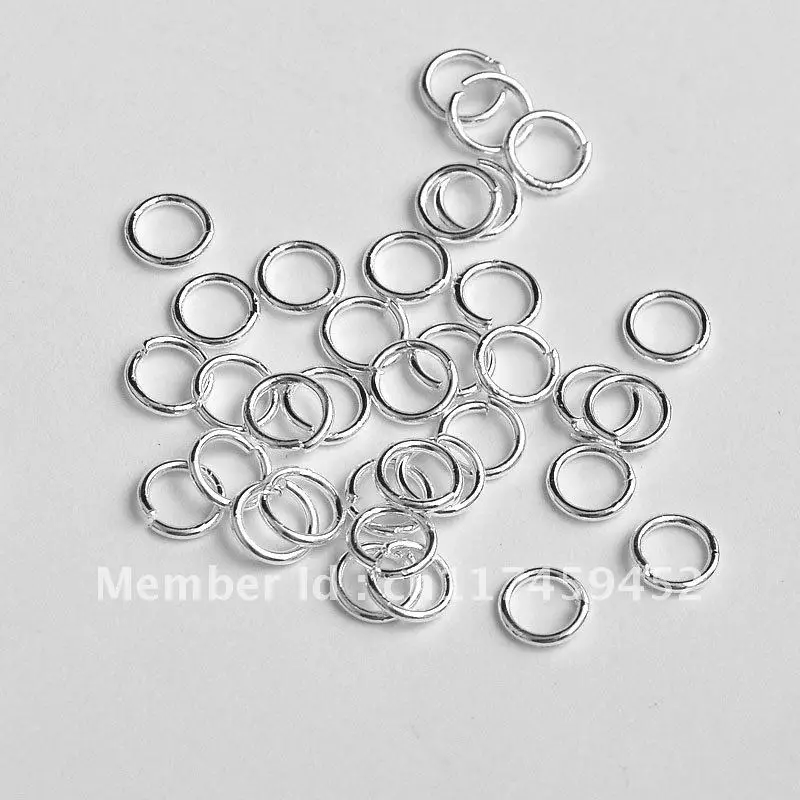 100 teile/los 3 4 5 6 7 8 9mm Jump Ringe 925 Split Ringe Anschlüsse Für Diy Schmuck Finden, der Zubehör Großhandel Liefert