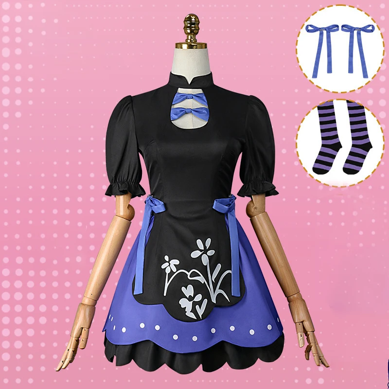 أنيمي دور اللعب تأثيري حلي الفوضى تخزين فستان الدعاوى هالوين كرنفال حفلة تنكرية الزي