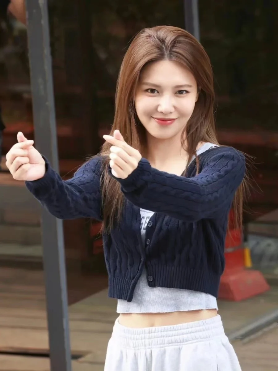 

Модный уличный стильный вязаный кардиган с длинными рукавами и круглым вырезом, однотонный женский свитер из смесового хлопка, удобный крой