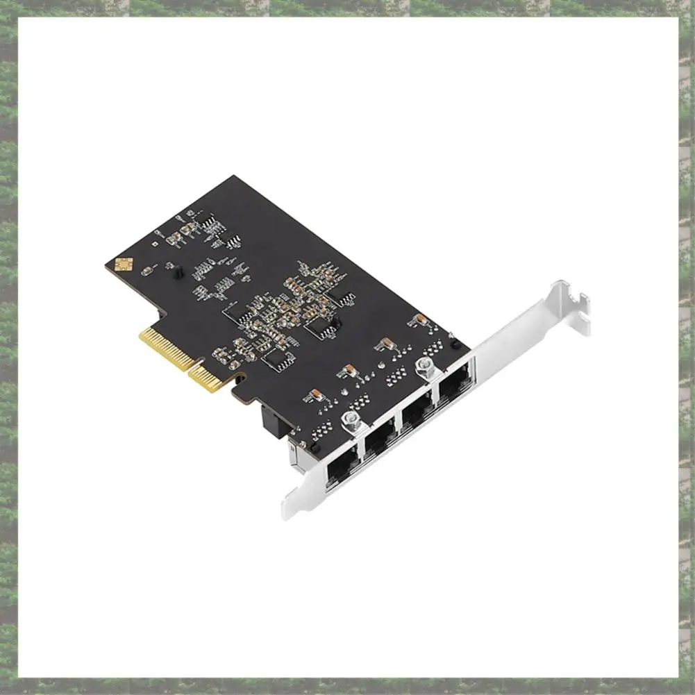 

IOCREST 2.5G 4 Port Pcie RJ45 Lan 10/100/1000/ 2500Mbps RTL8125B Chip Quad Server 2.5 Gigabit Ethernet Wired Game NIC