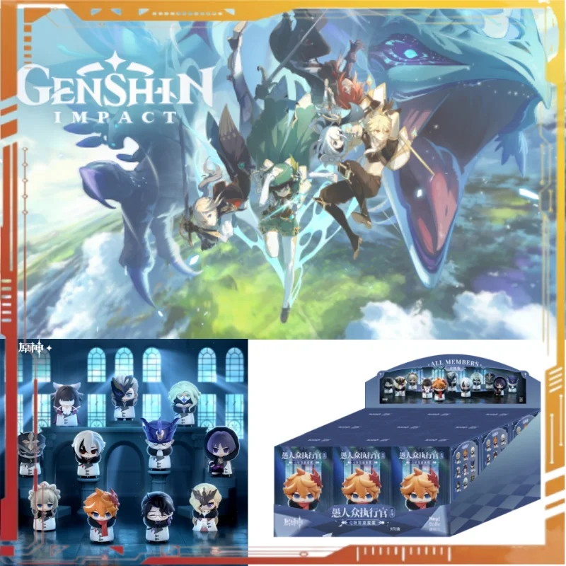 

Presale Original Genshin Impact Fatui Harbinger Blind Box Capitano Columbina La Signora Columbina Decoration Model Toys Gifts