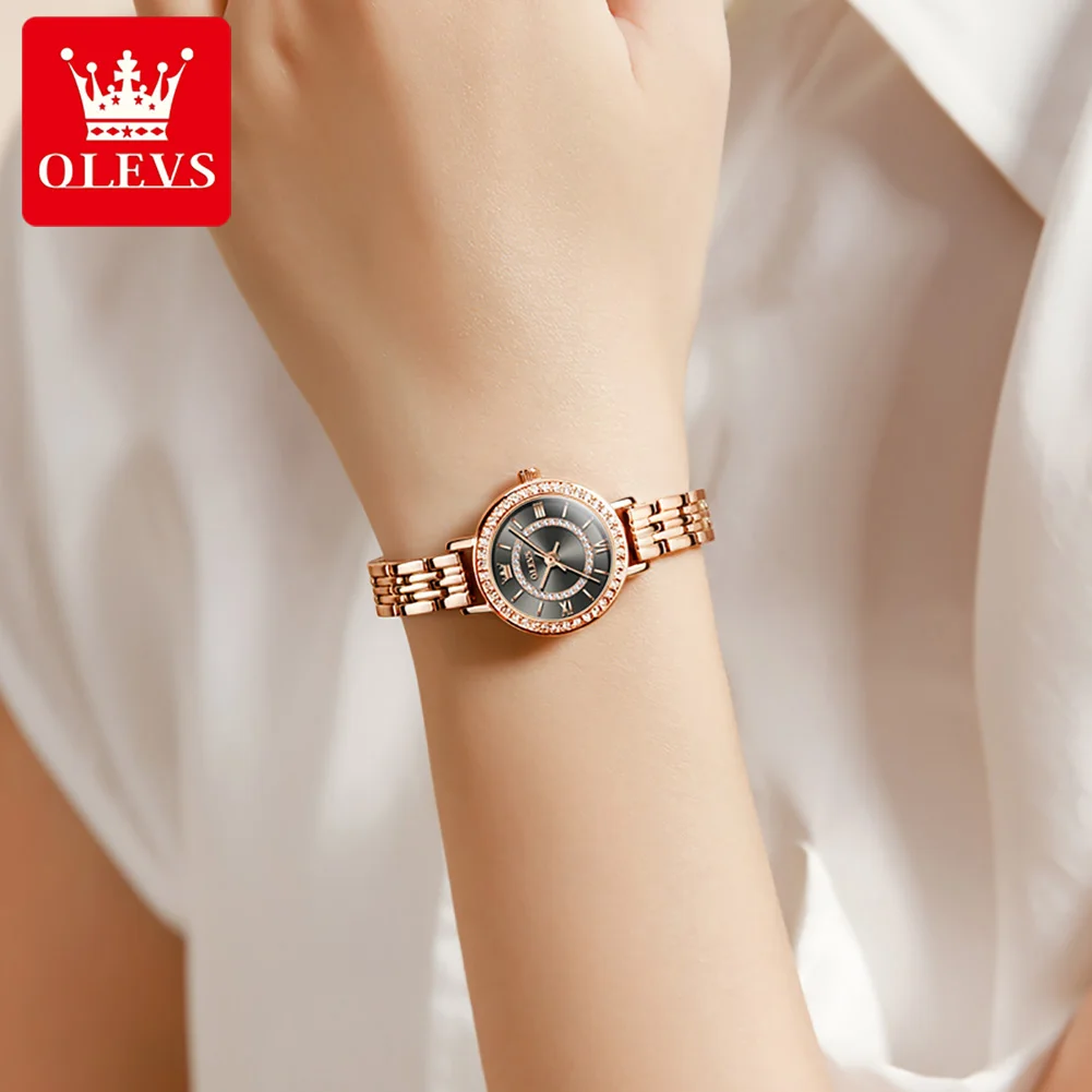 OLEVS 5508 Luxury Quartz Watches For Women Waterproof Super-thin Women Wristwatches Stainless Steel Strap free shipping watches